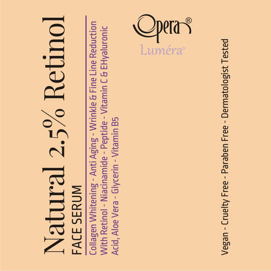 Opera Luméra 2.5% Retinol & Peptide Anti-Aging Treatment Serum