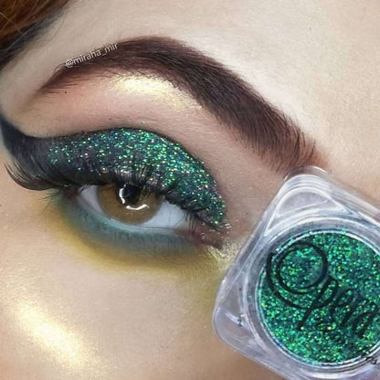 Opera Color Shifting Chameleon Glitter – (green to gold blue) Effect