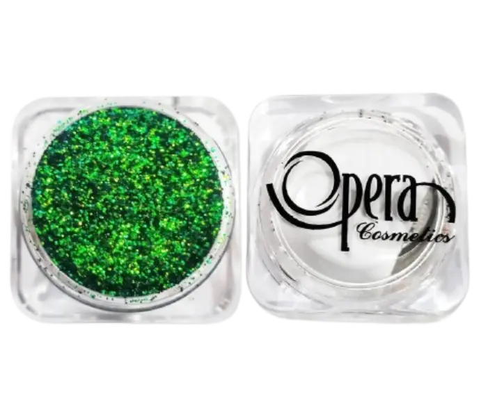 Opera Color Shifting Chameleon Glitter – (green to gold blue) Effect