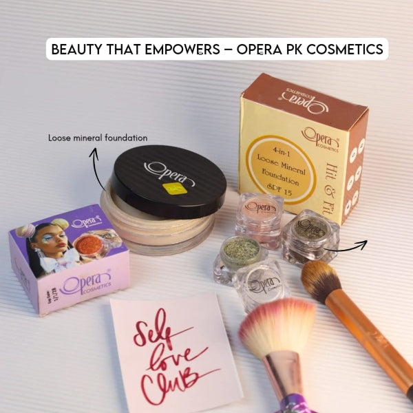 Opera Hit & Fit 4-in-1 Loose Mineral Foundation SPF 15 (Tea pink)