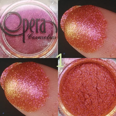 Opera Multichrome Smoky 3D Single Eyeshadow (Purple Red Gold)