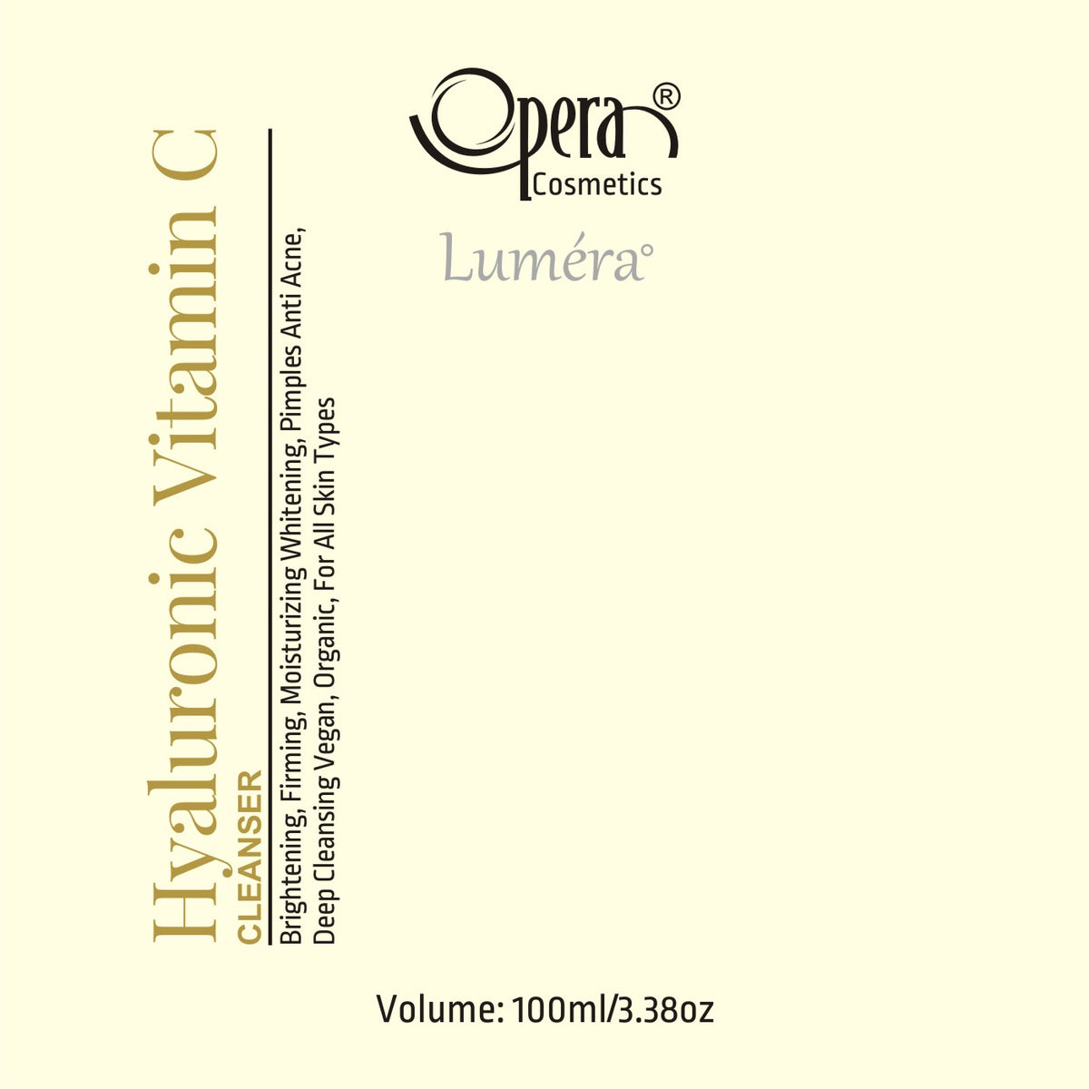 Opera Luméra Treatment – Hyaluronic & Vitamin C Brightening Cleanser