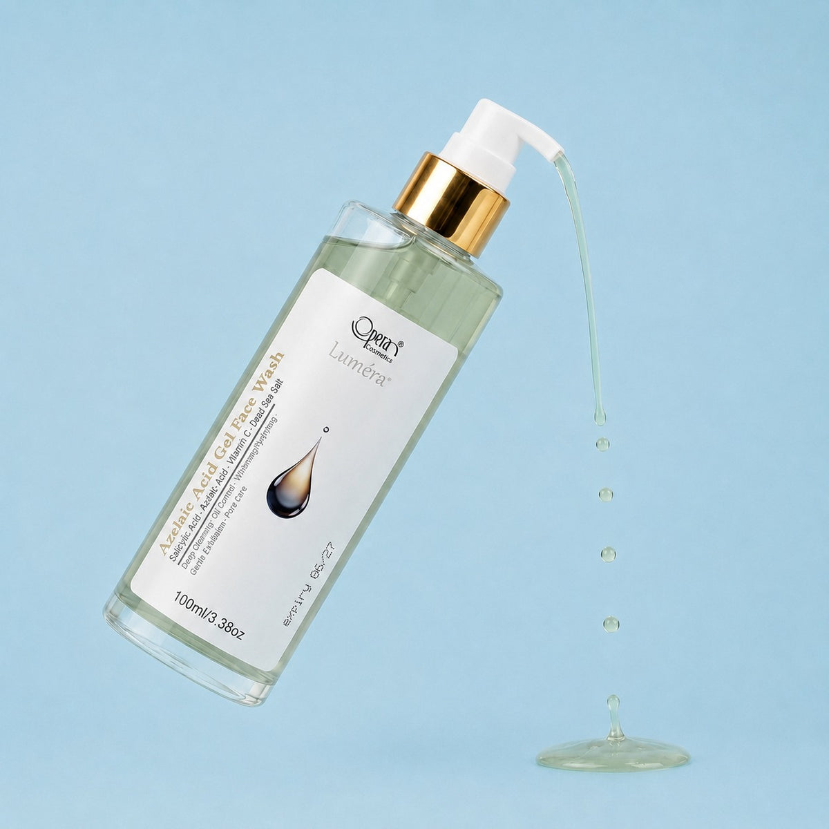 Opera Luméra Azelaic + Salicylic Face Wash | Deep Clarifying Cleanser for Acne & Glow