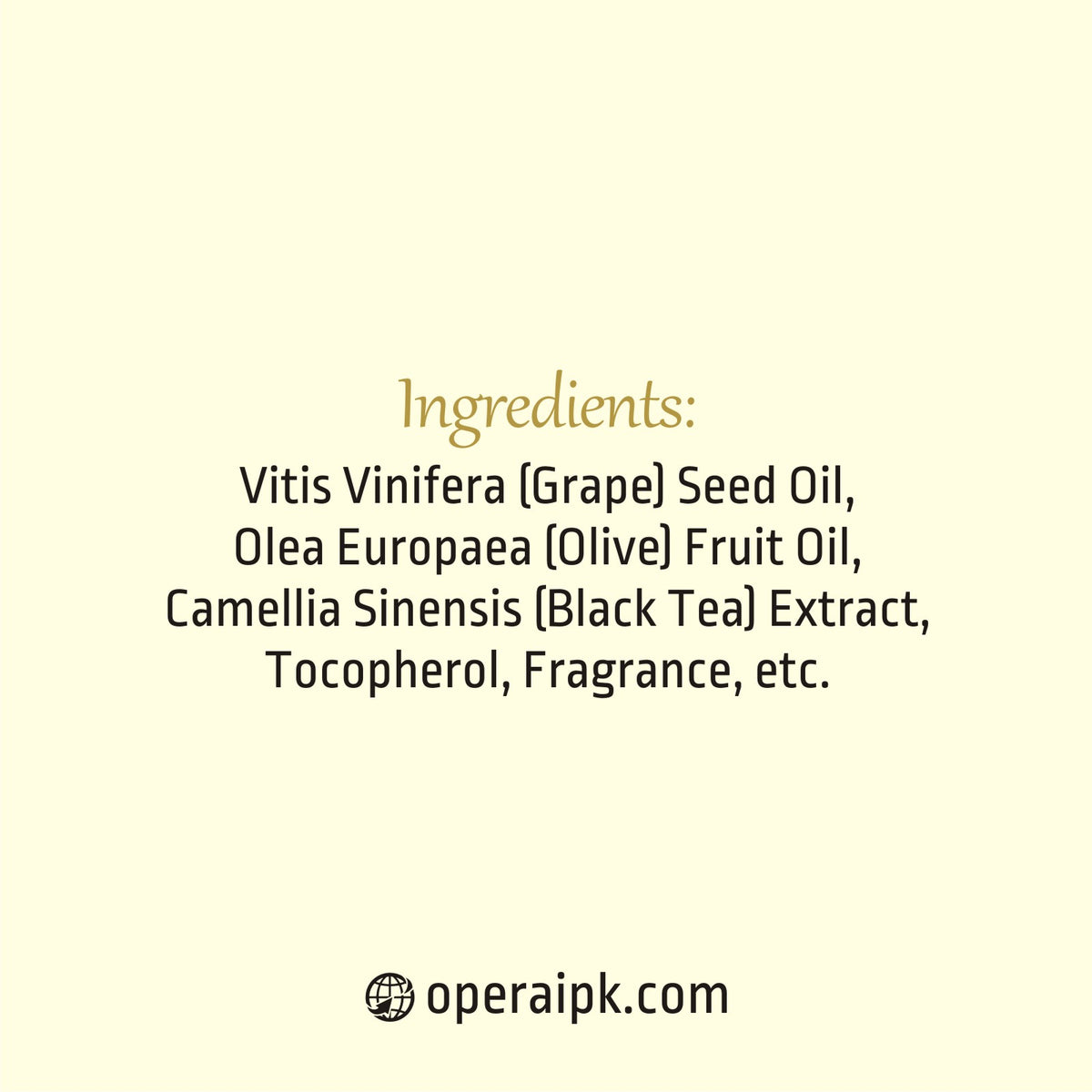 Opera Luméra Treatment Black Tea & Grape Seed Cleansing Oil