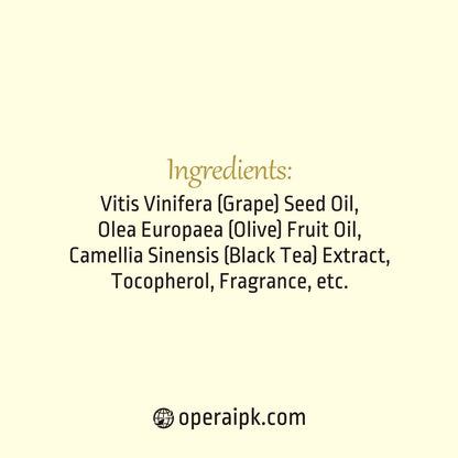 Opera Luméra Treatment Black Tea & Grape Seed Cleansing Oil