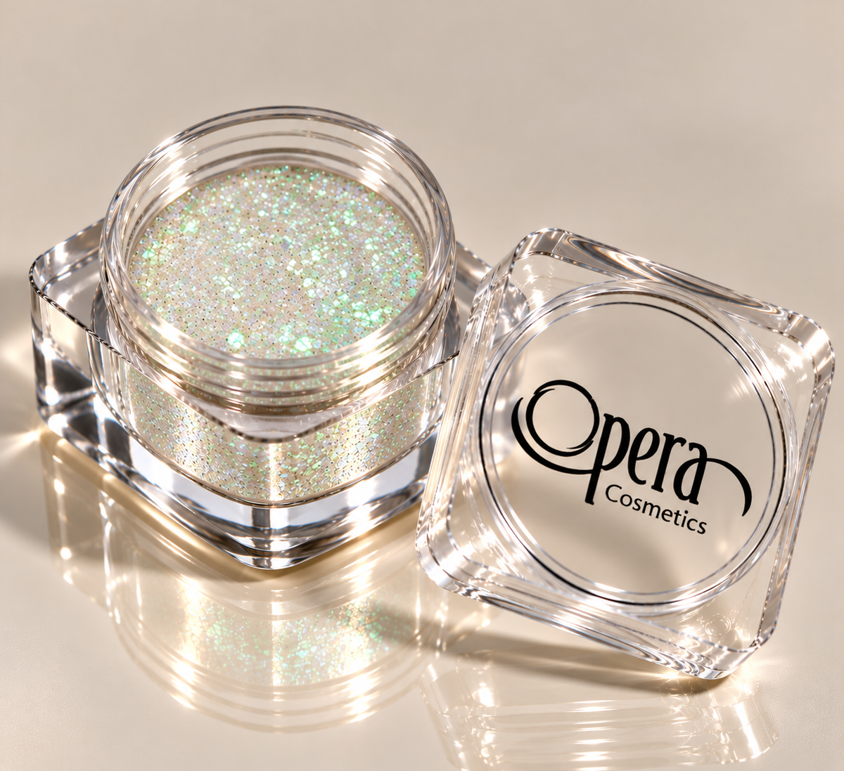 Opera Luminous Glitter Powder – Multi Green Pink | Fine Sparkle Eye Glitter