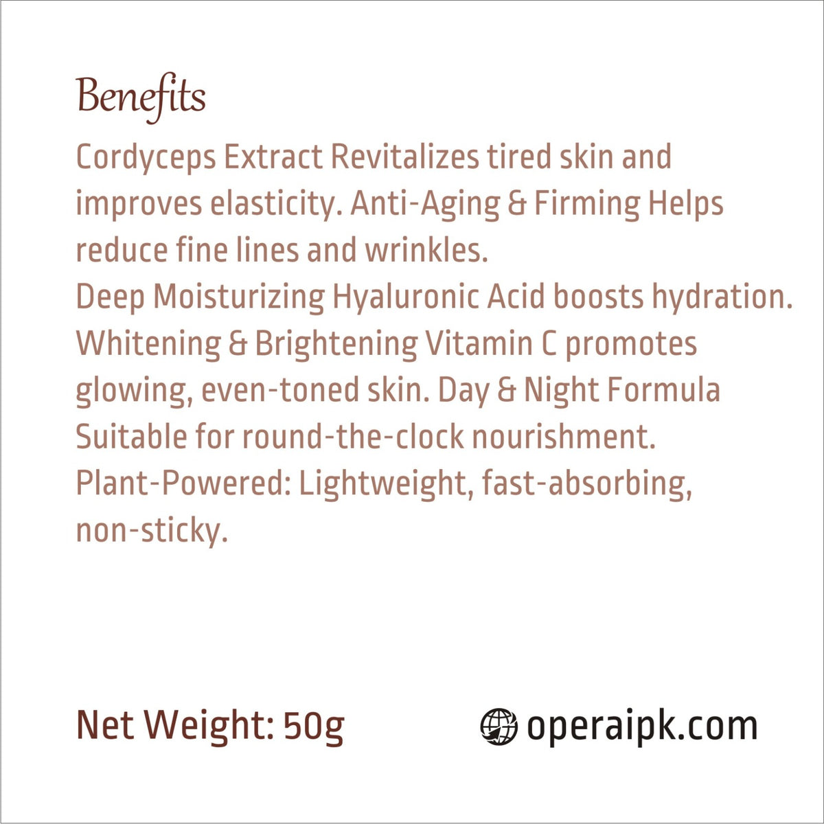 Opera Luméra Anti-Aging Treatment Cream + Cordyceps & Vitamin C