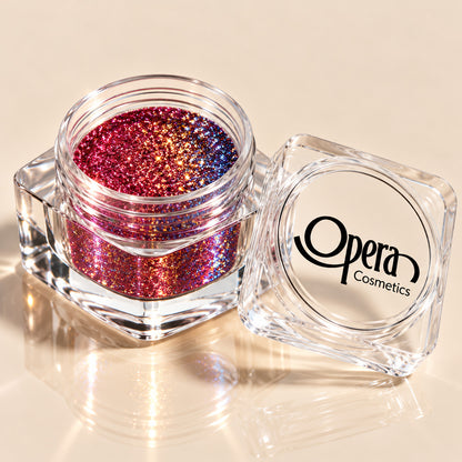 Opera Color Shifting Chameleon Glitter –  ( Red to gold blue ) Effect