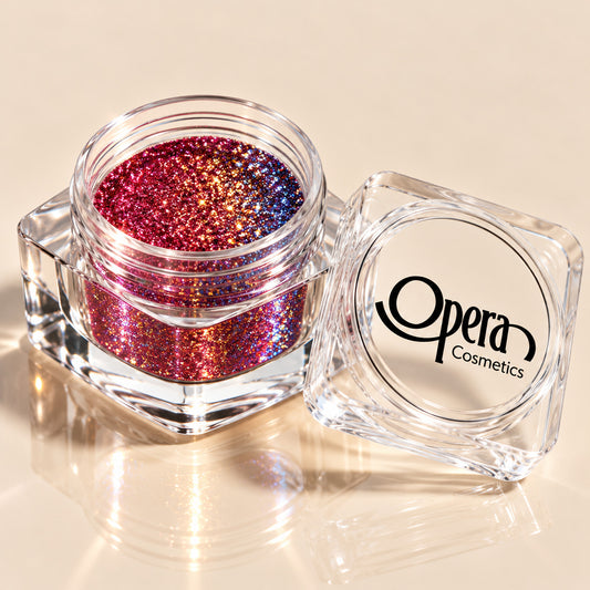 Opera Color Shifting Chameleon Glitter –  ( Red to gold blue ) Effect