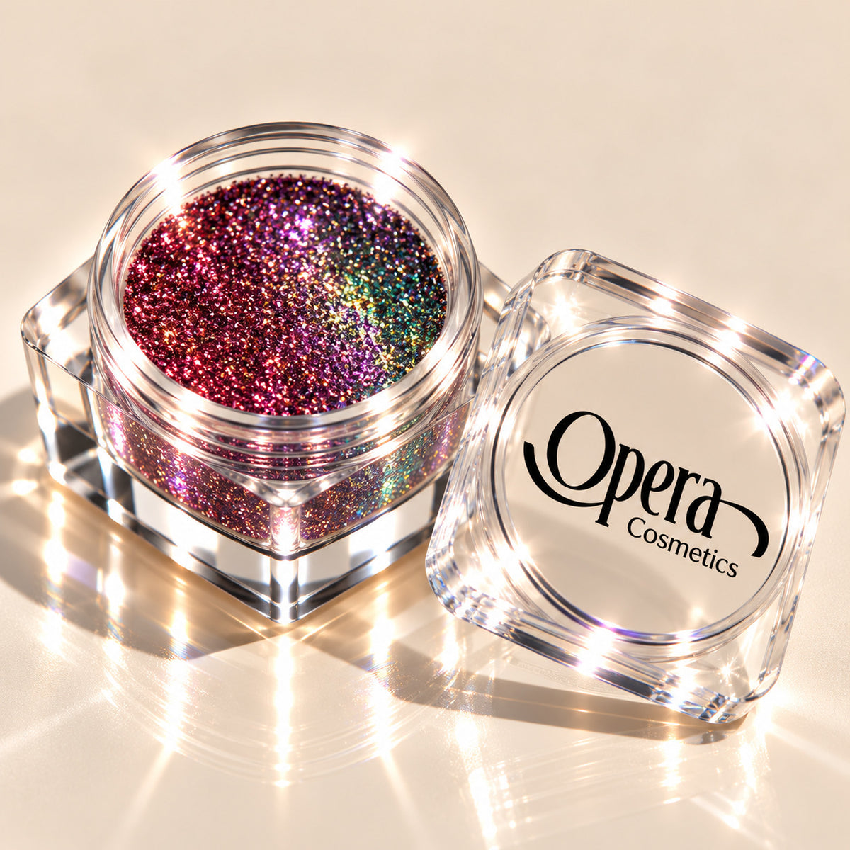 Opera Color Shifting Chameleon Glitter –  ( Red to purple green ) Effect