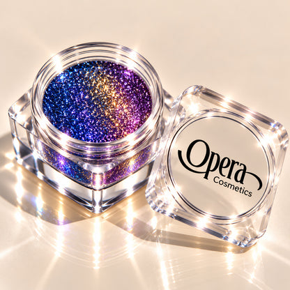 Opera Color Shifting Chameleon Glitter – ( Blue to gold purple ) Effect