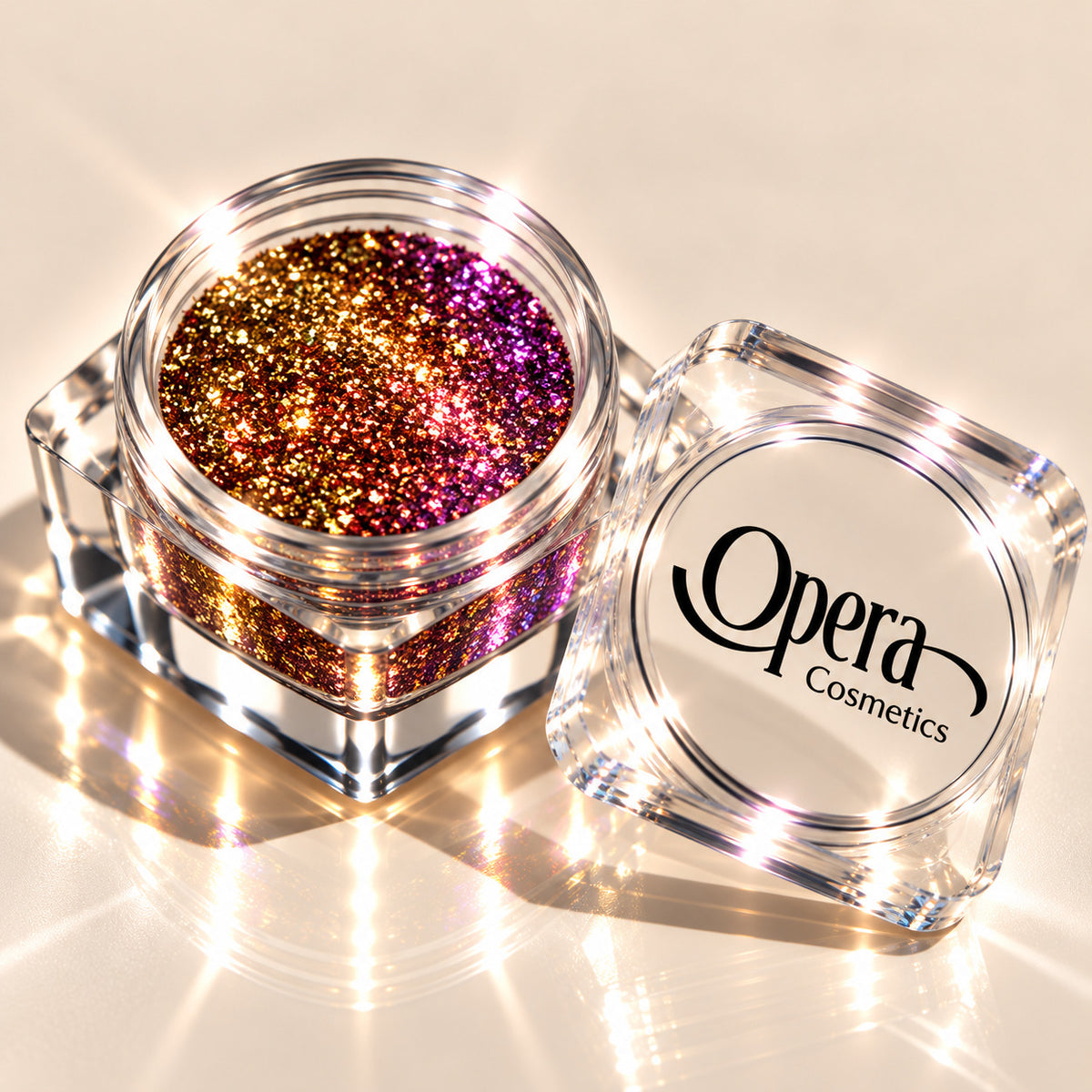 Opera Color Shifting Chameleon Glitter – ( Gold to red purple ) Effect
