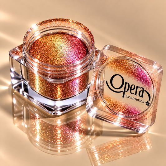 Opera Multichrome Smoky 3D Single Eyeshadow (Purple Red Gold)