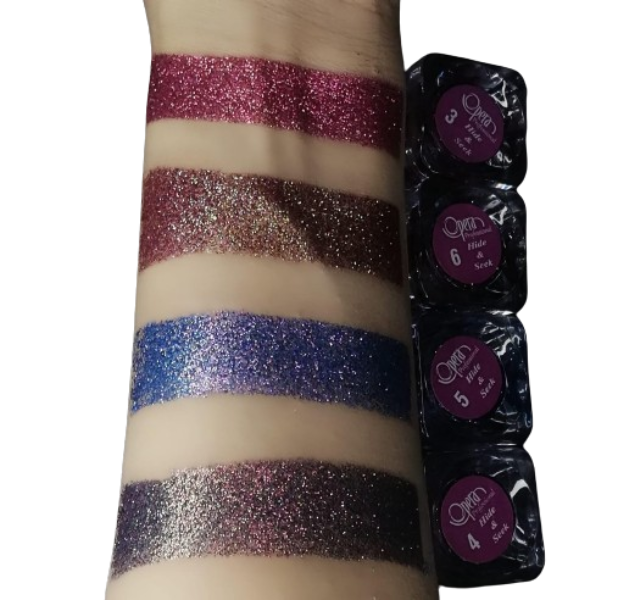 Opera Color Shifting Chameleon Glitter – ( Gold to red purple ) Effect
