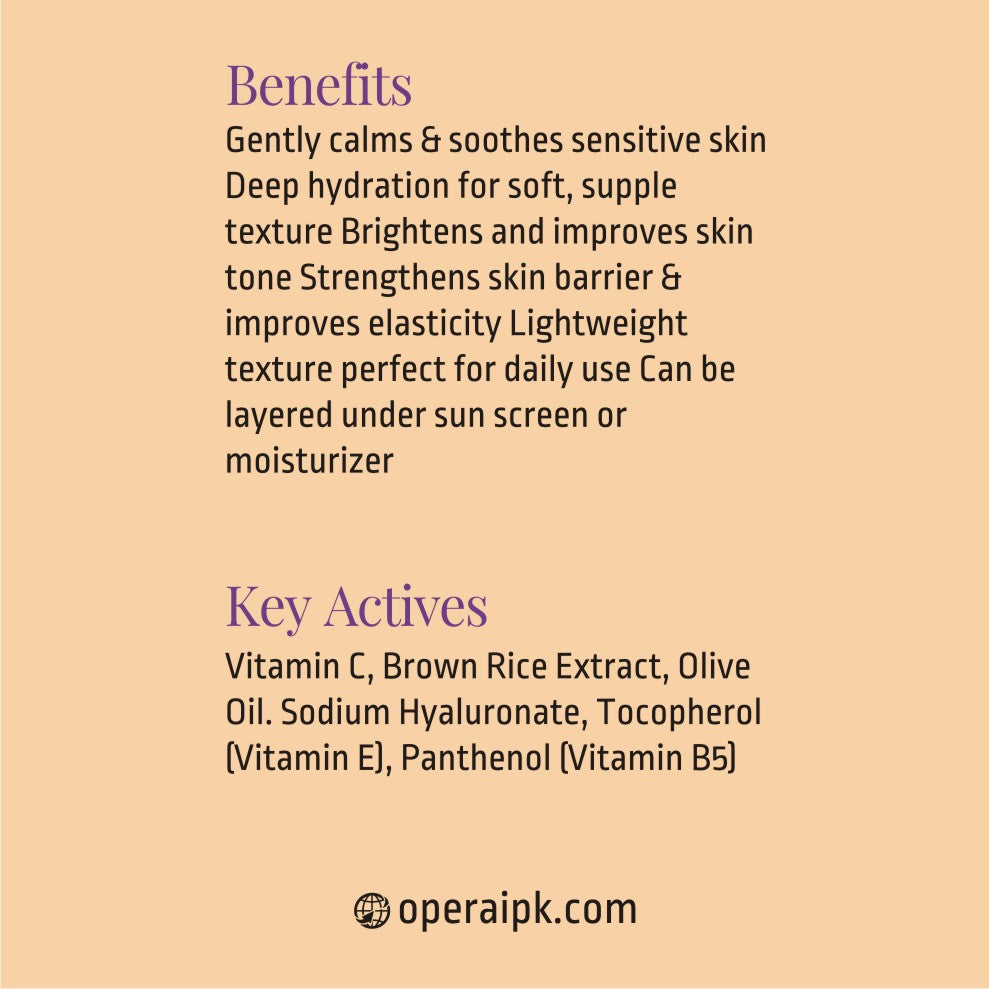 Opera Luméra Vitamin C & Brown Rice Hydrating Essence Serum