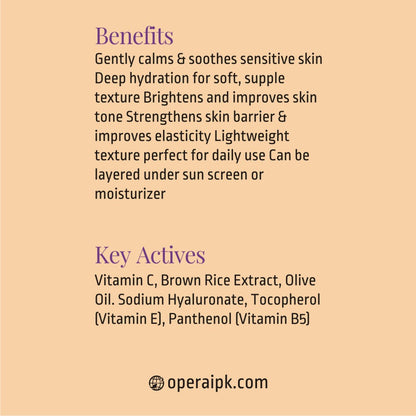 Opera Luméra Vitamin C & Brown Rice Hydrating Essence Serum