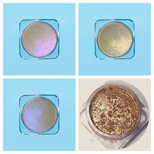 Opera Star Dust Glow Chrome Highlighter (4pcs) – Bundle #6
