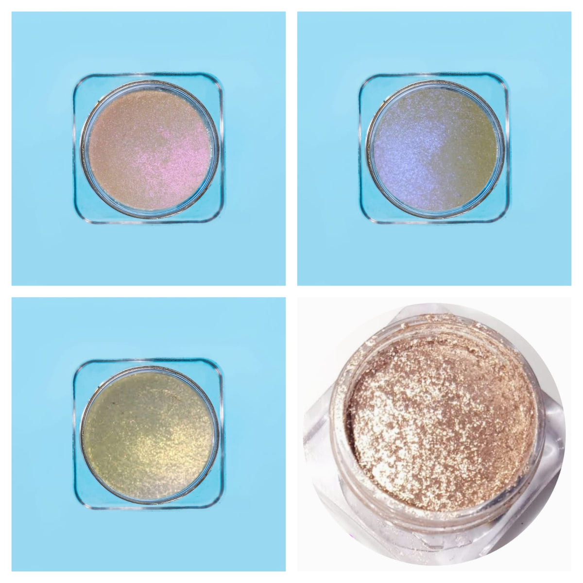 Opera Star Dust Glow Chrome Highlighter (4pcs) – Bundle #3
