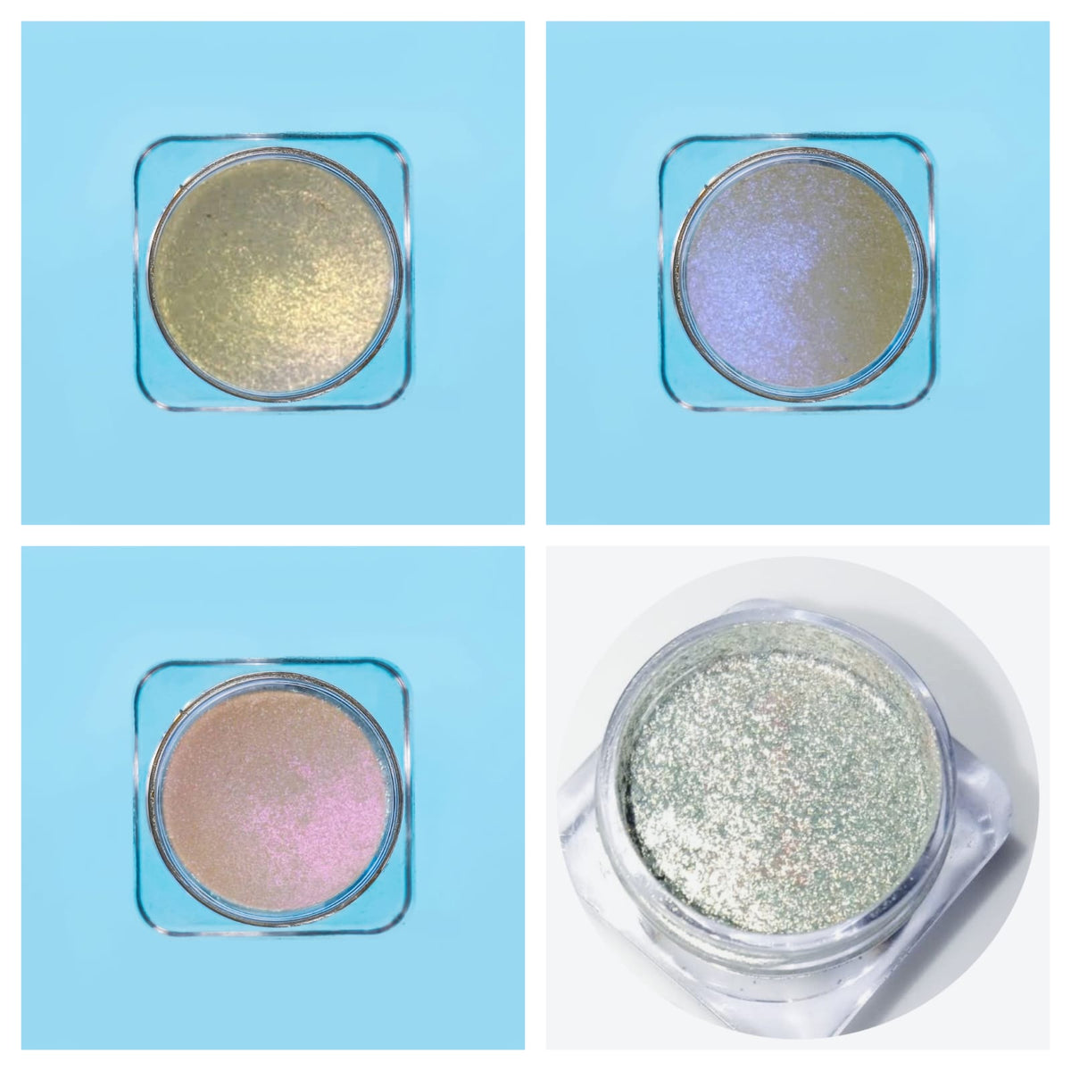 Opera Star Dust Glow Chrome Highlighter (4pcs) – Bundle #11