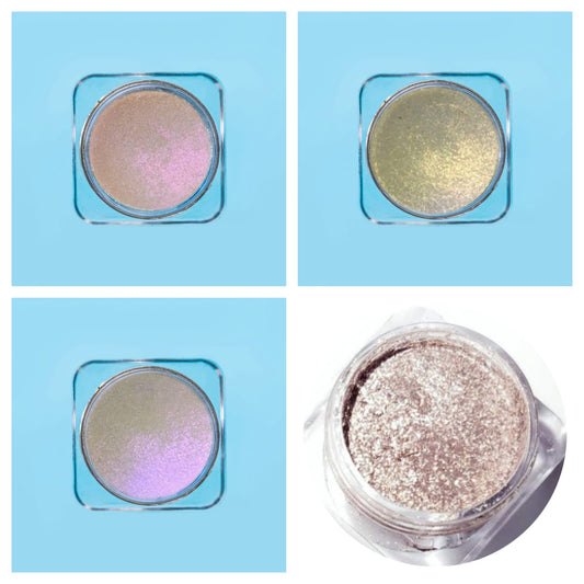 Opera Star Dust Glow Chrome Highlighter (4pcs) – Bundle #2