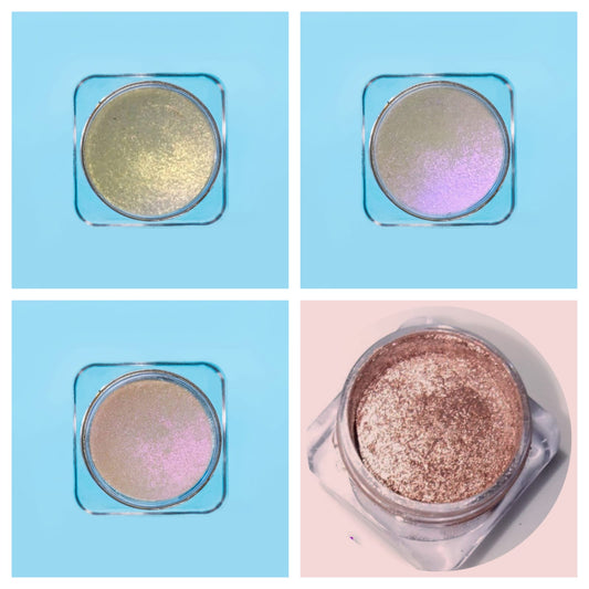 Opera Star Dust Glow Chrome Highlighter (4pcs) – Bundle #4