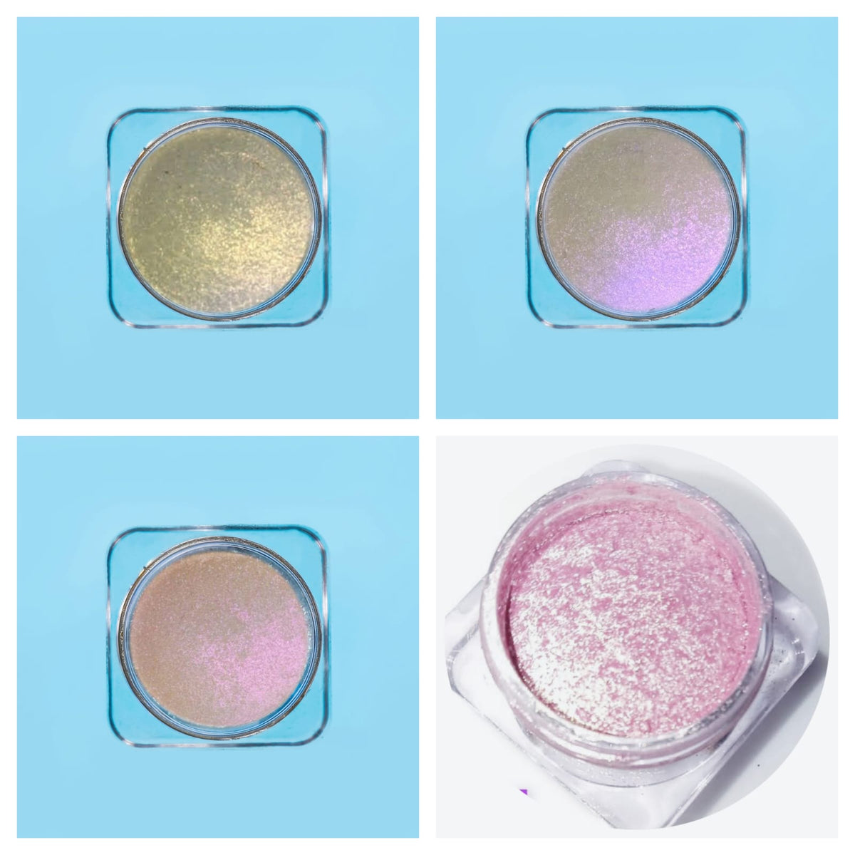 Opera Star Dust Glow Chrome Highlighter (4pcs) – Bundle #5