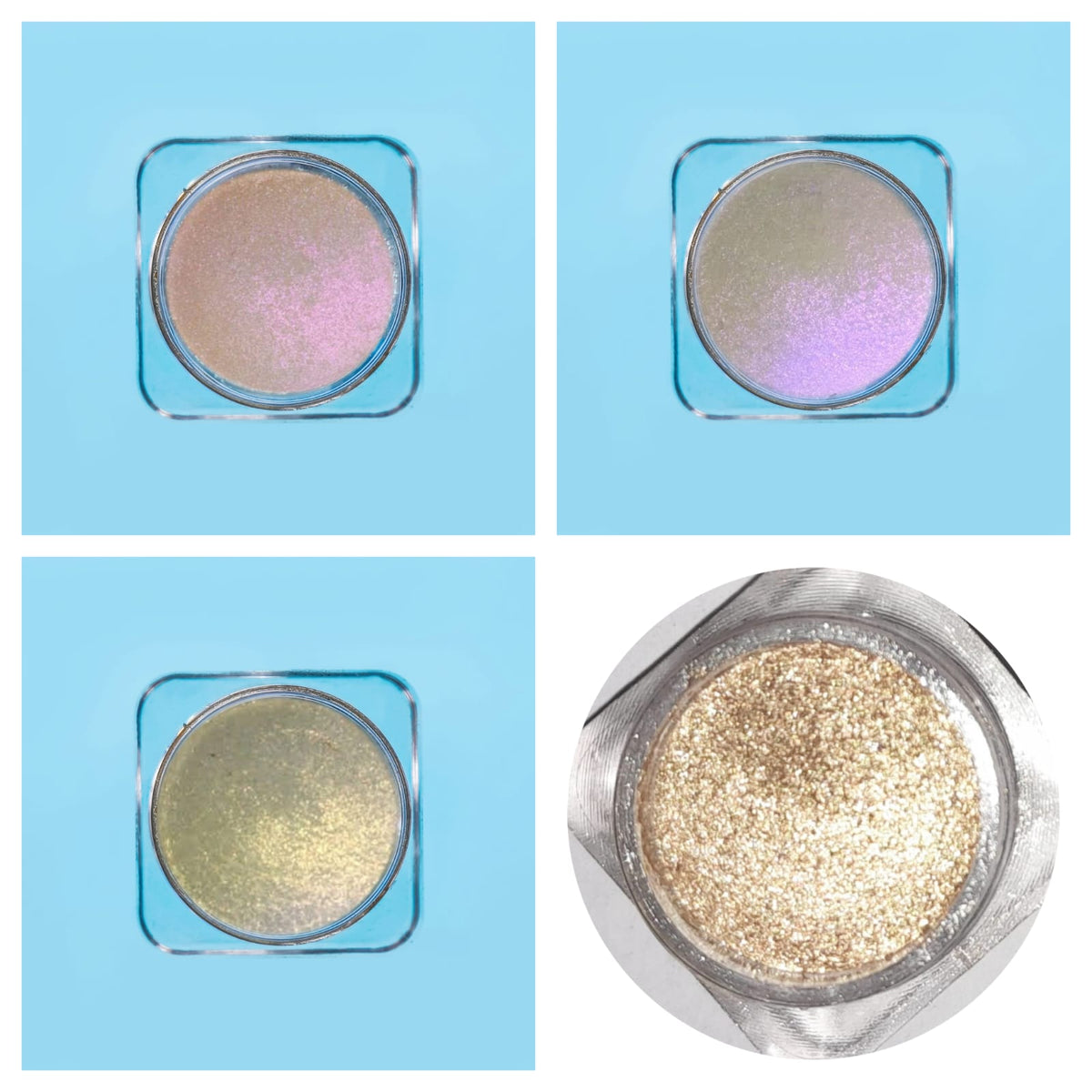 Opera Star Dust Glow Chrome Highlighter (4pcs) – Bundle #7