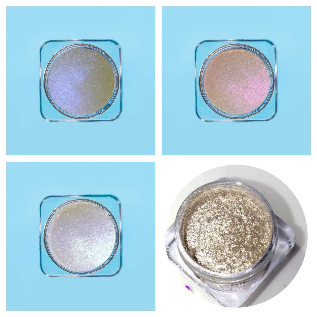 Opera Star Dust Glow Chrome Highlighter (4pcs) – Bundle #9.1