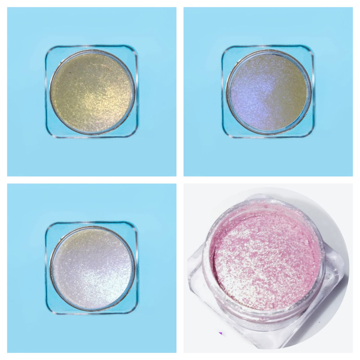 Opera Star Dust Glow Chrome Highlighter (4pcs) – Bundle #5.1